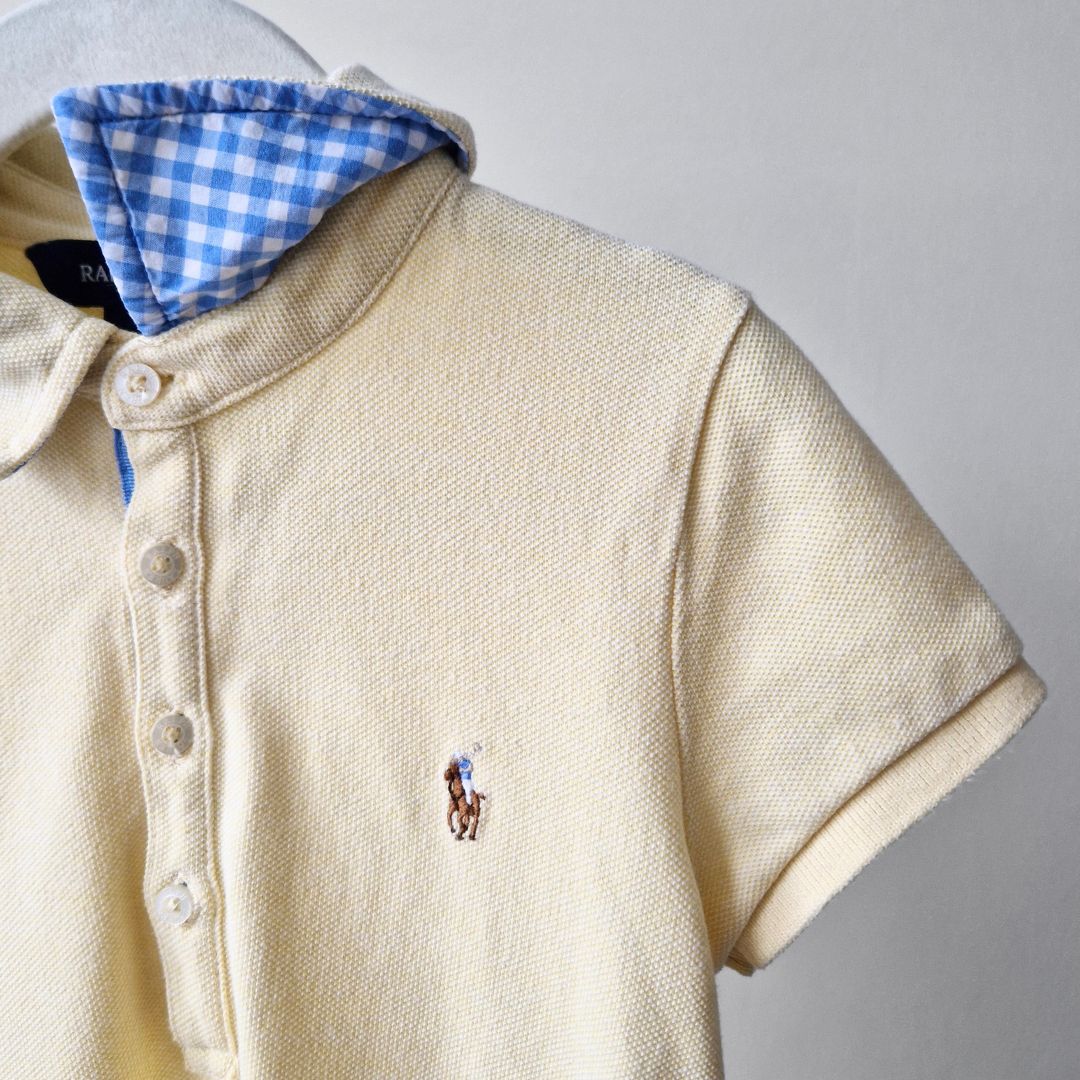 Pre-Loved Ralph Lauren polo kleitiņa – Maigi dzeltena I 6 gadi