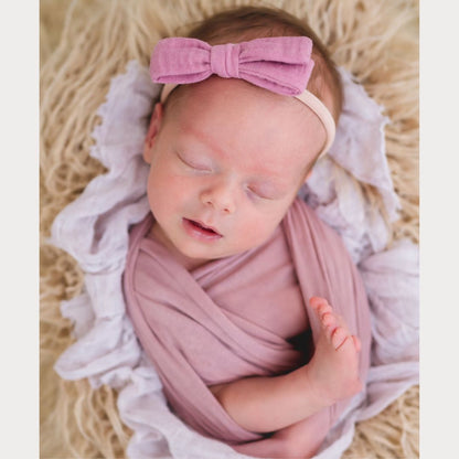 Muslina matu bantes ap galviņu liekamās - 16 krāsās